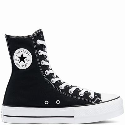 Női Converse Extra High Platform Chuck Taylor All Star Magasszárú Cipő CO1079246 Fekete/Fehér